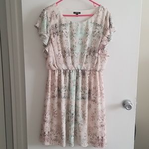 Snakeskin print dress